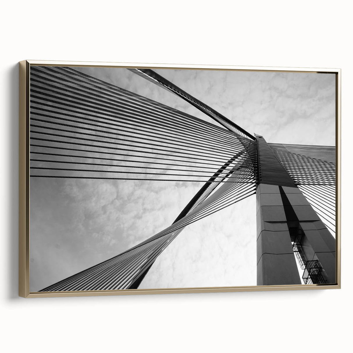 Framed canvas of abstract landscape art painting featuring colorful and black elements, ideal for modern living room decor.