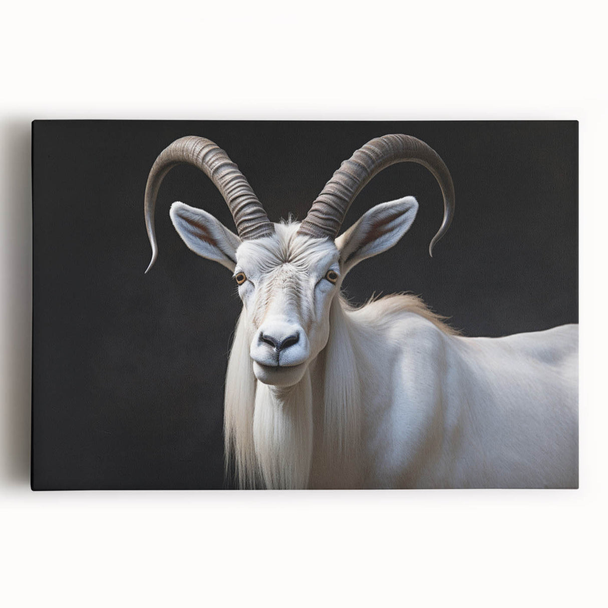 Stretched canvas wall art showcasing a vibrant antelope design in a natural setting, perfect for wildlife enthusiasts and home decor lovers. Ideal for adding a touch of nature to any room.