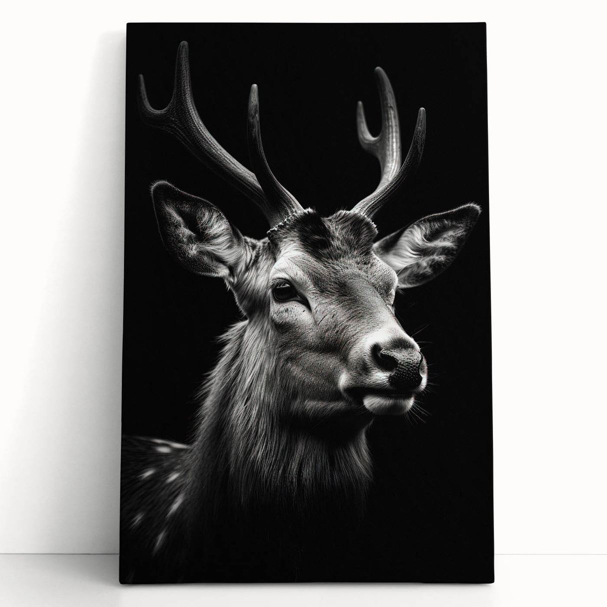 Stretched canvas wall art showcasing a vibrant antelope design, featuring rich colors and intricate details, perfect for enhancing wildlife-themed decor.