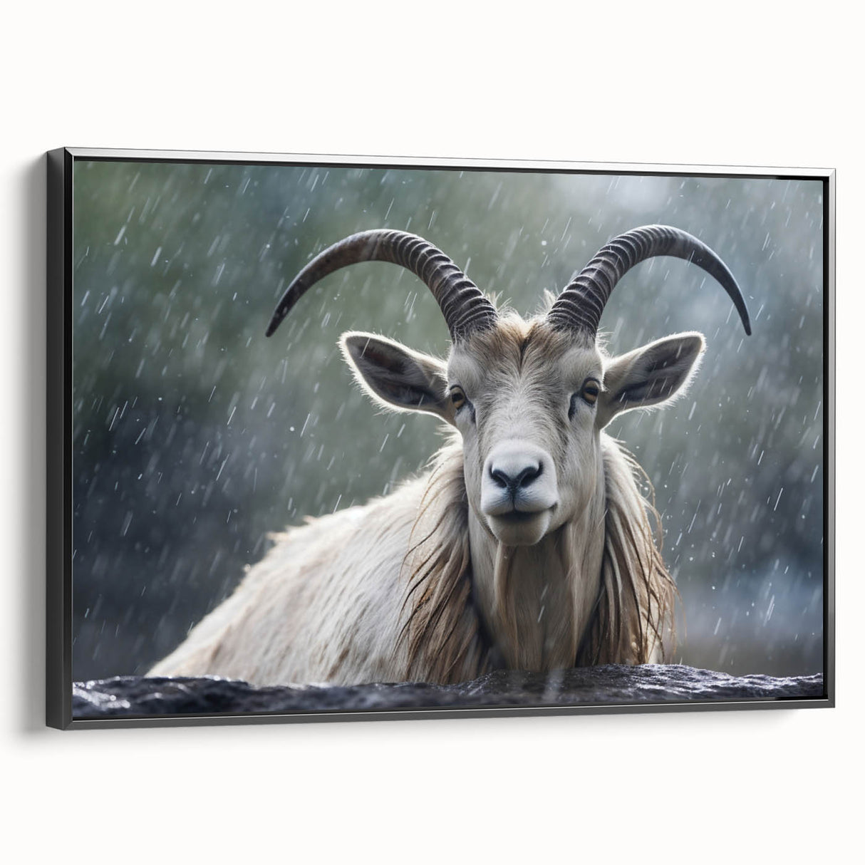 Framed wall art featuring a side view of an antelope design, showcasing intricate details and vibrant colors, perfect for wildlife enthusiasts and home decor.