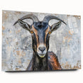 Acrylic wall art design featuring a side view of an antelope, showcasing intricate details and vibrant colors, ideal for wildlife-themed decor. Perfect for animal lovers and nature enthusiasts seeking unique home accents.
