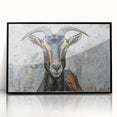 Framed acrylic wall art showcasing a striking antelope design in a black frame, perfect for enhancing home decor with a touch of wildlife elegance. The vibrant colors and intricate details capture the beauty of nature, making it an ideal focal point for living spaces.