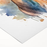 Rolled canvas showcasing a vibrant antelope design, ideal for wildlife enthusiasts; features rich colors and intricate details, perfect for home decor.