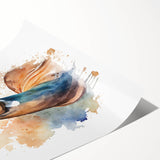 Antelope wall art print showcasing a vibrant design inspired by African wildlife, presented in a rolled format for easy display and shipping, ideal for nature enthusiasts.