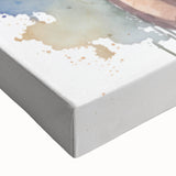 Close-up of a vibrant antelope design on stretched canvas wall art, showcasing intricate details and rich colors, perfect for wildlife decor enthusiasts.