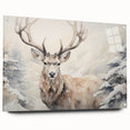 Acrylic wall art collection showcasing a stunning side view of an antelope design, set against a vibrant background with elegant pins for hanging. Perfect for wildlife enthusiasts.