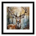 Antelope-themed wall art collection framed in black, featuring vibrant wildlife designs on high-quality mat board, ideal for nature enthusiasts' decor.