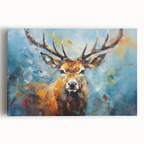 Stretched canvas artwork showcasing a vibrant antelope design, featuring rich colors and intricate details, perfect for enhancing wildlife-themed decor.