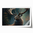 Antelope-themed wall art featuring a vibrant design showcasing the beauty of wildlife, printed on high-quality canvas, rolled for easy display and shipping.