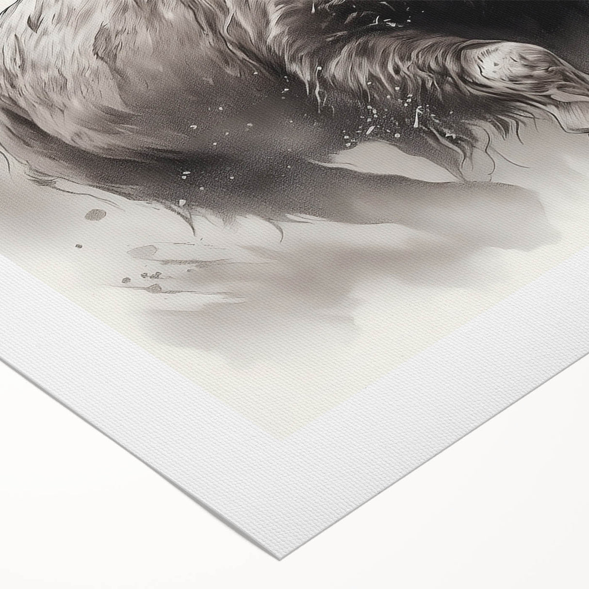 Buffalo wall art canvas print showcasing a striking wildlife design, featuring rich colors and intricate details, perfect for nature lovers' home decor.