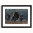 Framed wall art featuring a striking design of a buffalo, showcasing intricate details and a black matte finish, ideal for wildlife enthusiasts and home decor.