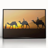 Framed wall art featuring a striking black camel design, showcasing intricate details and a modern aesthetic, ideal for animal lovers and contemporary decor.