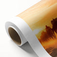 Colorful rolled canvas featuring a detailed camel design from the Wild Life collection, showcasing vibrant hues and intricate patterns, ideal for animal lovers and home decor enthusiasts.