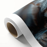 Rolled canvas showcasing a vibrant wild cat design with intricate details, perfect for animal lovers. Ideal for home decor and art enthusiasts.