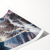 Cheetah-themed wall art print showcasing a vibrant, stylized design featuring bold colors and intricate patterns, ideal for wildlife enthusiasts and modern decor.