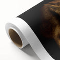 Vibrant rolled canvas featuring a striking cougar design, showcasing rich colors and intricate details, perfect for wildlife art enthusiasts and home decor.