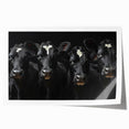 Colorful wall art featuring a stylized cow design, ideal for animal lovers and home decor enthusiasts. Perfect for adding a whimsical touch to any room.