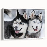 Framed wall art collection featuring a vibrant design of wild dogs in a natural setting, showcasing detailed fur textures and rich colors on a white background, perfect for animal lovers and home decor enthusiasts.