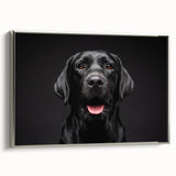 Framed canvas wall art featuring a vibrant design of wild dogs in a natural setting, highlighted with a sleek silver frame, perfect for animal lovers and home decor enthusiasts.
