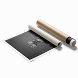 Rolled print showcasing a vibrant collection of wild dog wall art, featuring dynamic colors and intricate details, perfect for animal lovers and home decor.