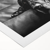 Rolled canvas artwork showcasing a vibrant, abstract dog design in colorful hues, perfect for enhancing modern interior decor. Ideal for animal lovers and art enthusiasts.
