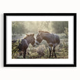 Black framed wall art featuring a whimsical donkey design, showcasing vibrant colors and intricate details, perfect for adding a touch of charm to any room.