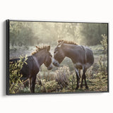 Framed wall art featuring a side view of a black donkey design, showcasing intricate details and textures, ideal for animal-themed home decor collections.