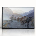 Framed wall art collection featuring a striking black donkey design, set in an acrylic frame, ideal for animal lovers and modern decor enthusiasts. This piece adds a unique touch to any interior space with its sleek presentation and captivating design.