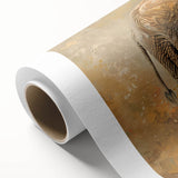 Rolled canvas artwork showcasing a detailed elephant design in vibrant colors, perfect for wildlife enthusiasts, ideal for home or office decor.