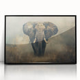 Framed wall art showcasing a stunning black and white elephant design, set against a sleek acrylic background, perfect for modern home decor. Ideal for animal lovers and wildlife enthusiasts, this piece adds a touch of elegance to any room.