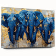 Acrylic wall art featuring a side view of an elephant design, showcasing intricate details and vibrant colors, perfect for wildlife enthusiasts and modern decor.