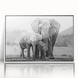 Framed acrylic wall art featuring a detailed illustration of an elephant, showcasing intricate designs and vibrant colors, ideal for wildlife enthusiasts and home decor.
