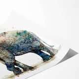 Elegant elephant wall art design showcasing intricate details and earthy tones, printed on high-quality canvas, perfect for nature lovers and home decor enthusiasts.