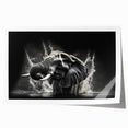 Vibrant rolled print of an elephant design showcasing African wildlife art, featuring intricate details and earthy colors, perfect for home decor and nature enthusiasts.