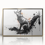 Framed acrylic wall art featuring a striking fox design, showcasing vibrant colors and intricate details, perfect for wildlife enthusiasts and modern decor.