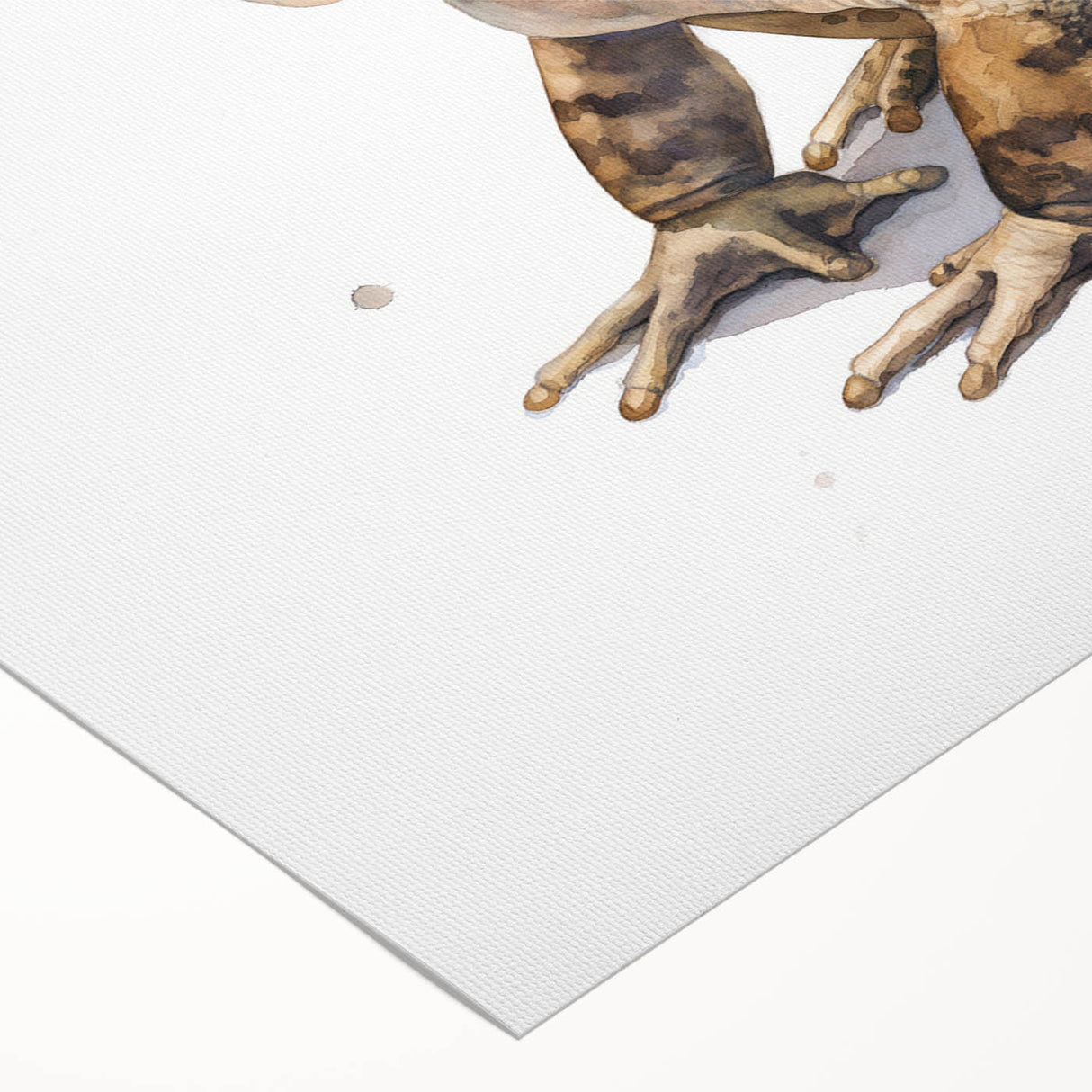 Vibrant rolled canvas wall art featuring a detailed frog design from the 'Animals a Wild Life' collection, perfect for nature enthusiasts and home decor.