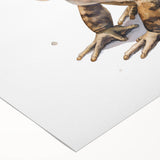 Vibrant rolled canvas wall art featuring a detailed frog design from the 'Animals a Wild Life' collection, perfect for nature enthusiasts and home decor.