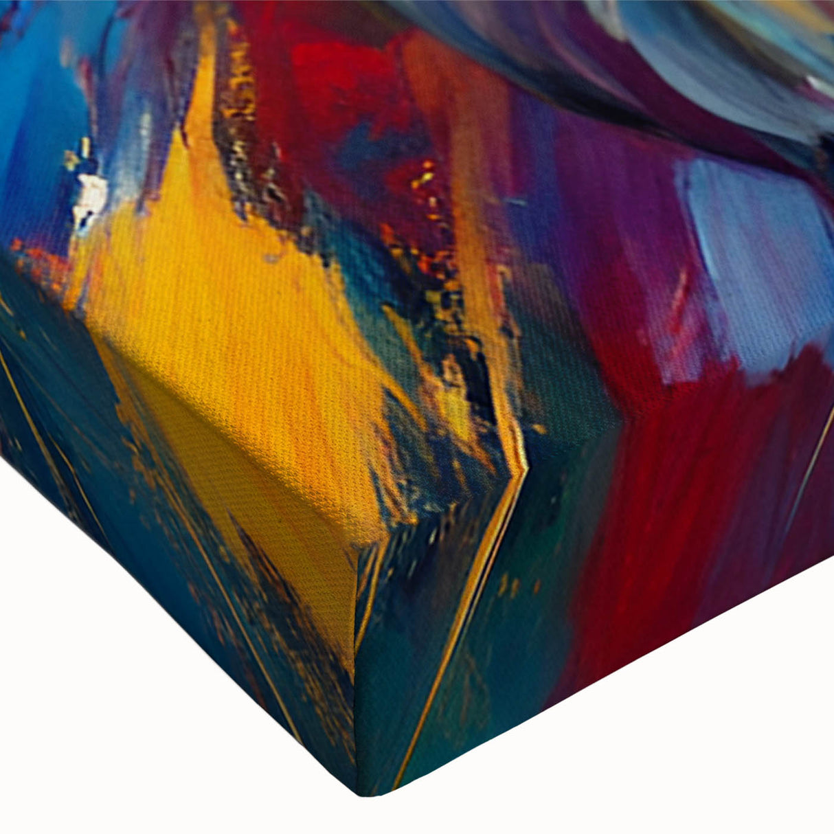 Close-up of a vibrant goat-themed wall art canvas featuring intricate details and bold colors, ideal for animal lovers and home decor enthusiasts.