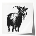 Wall art collection featuring a glossy goat design, showcasing vibrant colors and intricate details, perfect for nature enthusiasts. This eye-catching piece adds a wild, artistic touch to any space.