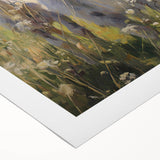 Rolled canvas wall art showcasing a vibrant goat design with intricate patterns, perfect for wildlife enthusiasts, enhancing home decor with a touch of nature.