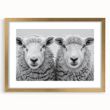 Gold-framed wall art featuring a stylized goat design, part of an 8-piece animal collection, showcasing intricate details and a modern aesthetic ideal for home decor.