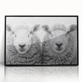 Framed wall art featuring a stylized black goat design, set in an acrylic frame, showcasing a modern aesthetic perfect for animal lovers and home decor enthusiasts.