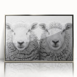 Framed wall art featuring a striking goat design in a wild-life theme, showcased with a sleek silver frame, perfect for adding a modern touch to home decor.