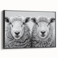Framed wall art featuring a black goat design from the "A Wild Life" collection, showcasing intricate details and a modern aesthetic, ideal for animal lovers' decor.
