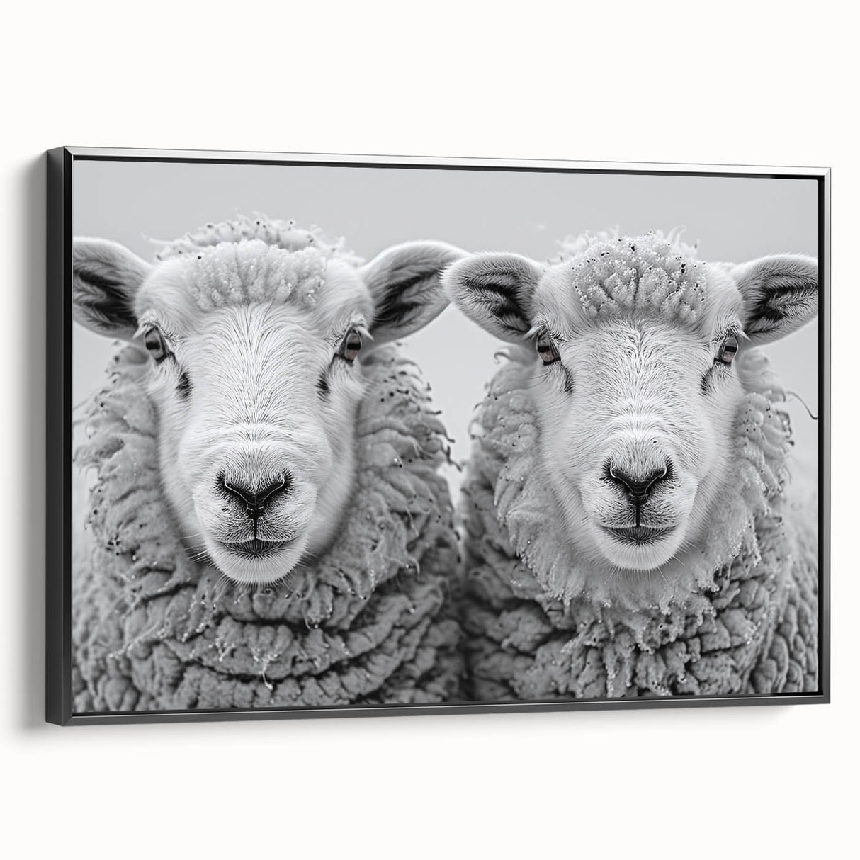 Framed wall art featuring a black goat design from the "A Wild Life" collection, showcasing intricate details and a modern aesthetic, ideal for animal lovers' decor.