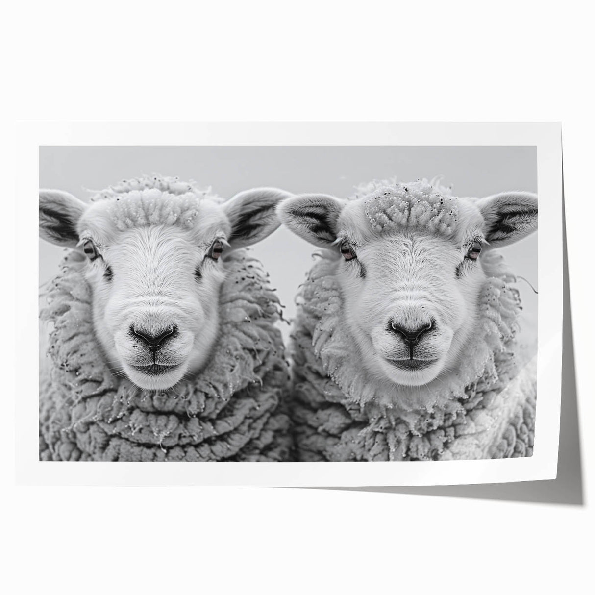 Vibrant rolled wall art print showcasing a whimsical goat design, perfect for animal lovers, with intricate details and rich colors, ready for framing.