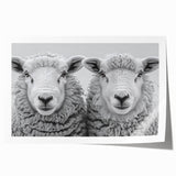Vibrant rolled wall art print showcasing a whimsical goat design, perfect for animal lovers, with intricate details and rich colors, ready for framing.