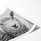 Rolled print showcasing a vibrant goat design from the "A Wild Life" collection, featuring intricate details and bold colors, ideal for animal-themed decor.