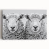 Stretched canvas wall art featuring a vibrant goat design in a wild life collection, showcasing intricate details and bold colors on a textured surface.