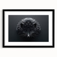 Hedgehog-themed wall art collection featuring a black frame and mat, showcasing a whimsical wildlife design perfect for animal lovers and modern decor.